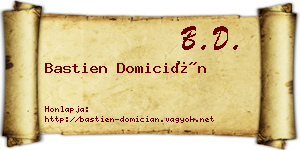 Bastien Domicián névjegykártya